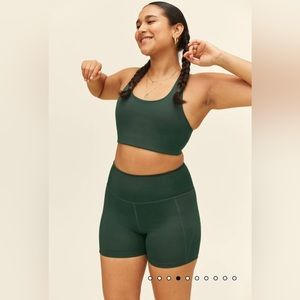 Girlfriend Collective Moss High-Rise Run Short